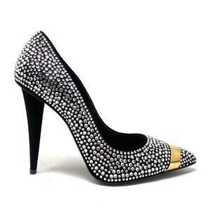 Giuseppe Zanotti Ester 110 Swarovski Crystal Embellished Pointed Toe Pump Heels